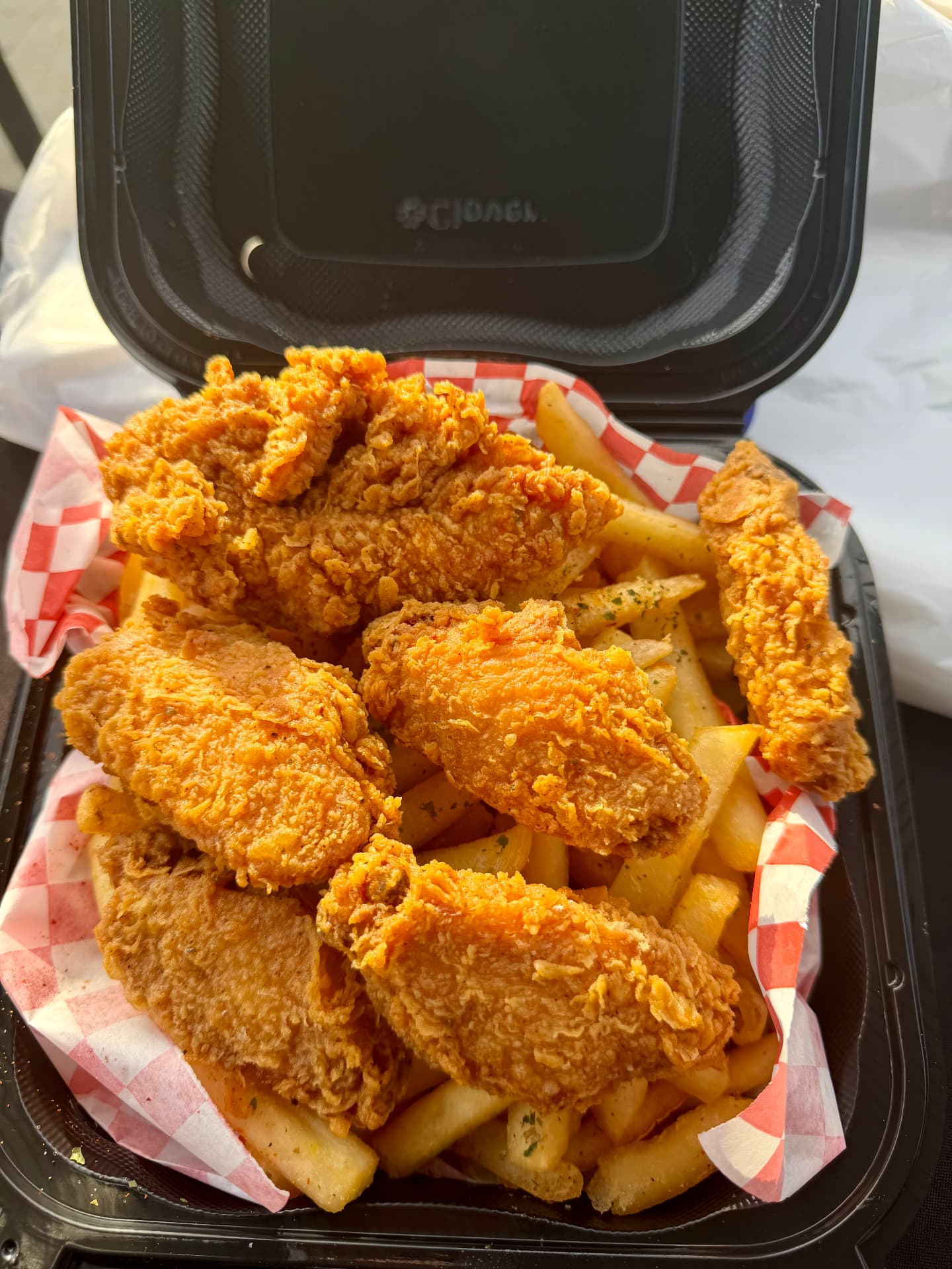 Fried Chicken & Fries from Lovie Mae's Kitchen